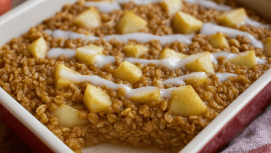 Amish-Style Apple and Cinnamon Baked Oatmeal