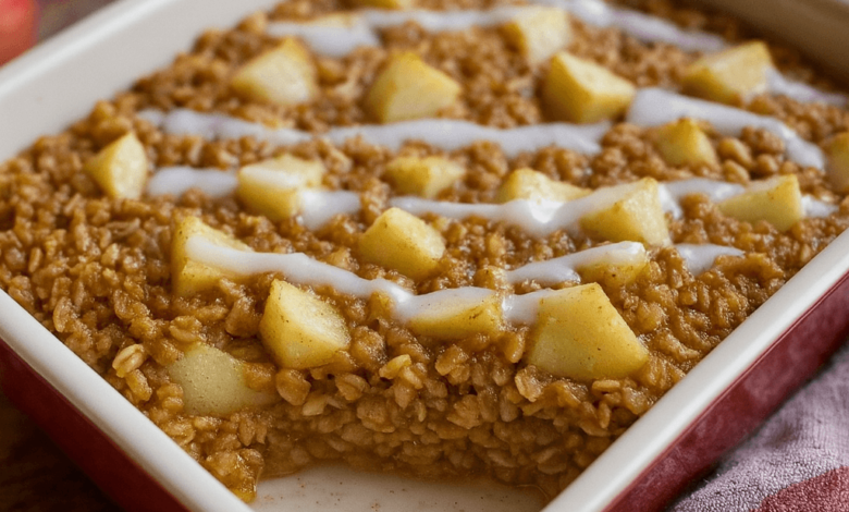 Amish-Style Apple and Cinnamon Baked Oatmeal