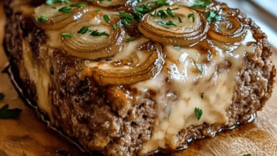 French Onion Meatloaf Gruyère A Comfort Food with Gourmet Flair