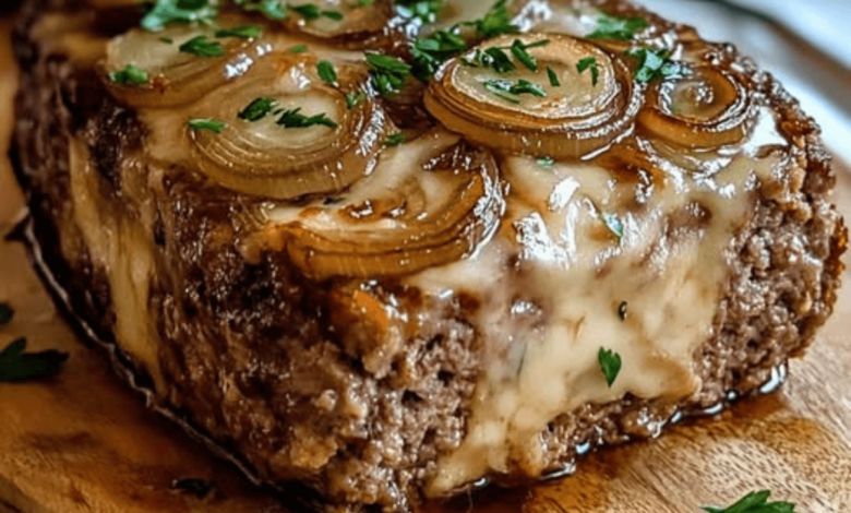 French Onion Meatloaf Gruyère A Comfort Food with Gourmet Flair
