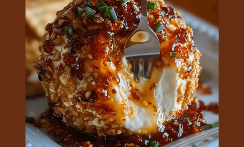 Sweet and Spicy Pepper Jelly Cheeseball