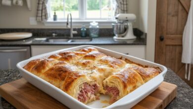 Reuben Crescent Bake – A Comforting Twist on the Classic Deli Favorite