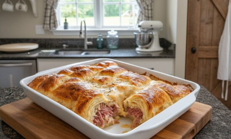 Reuben Crescent Bake – A Comforting Twist on the Classic Deli Favorite