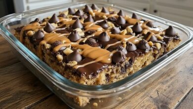Peanut Butter Cup Dump Cake