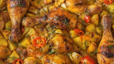 Garlic Roasted Chicken & Potatoes