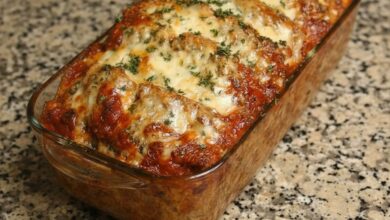 Garlic Parmesan Chicken Meatloaf