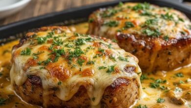 Alpine Cheese Delight Pork Chops