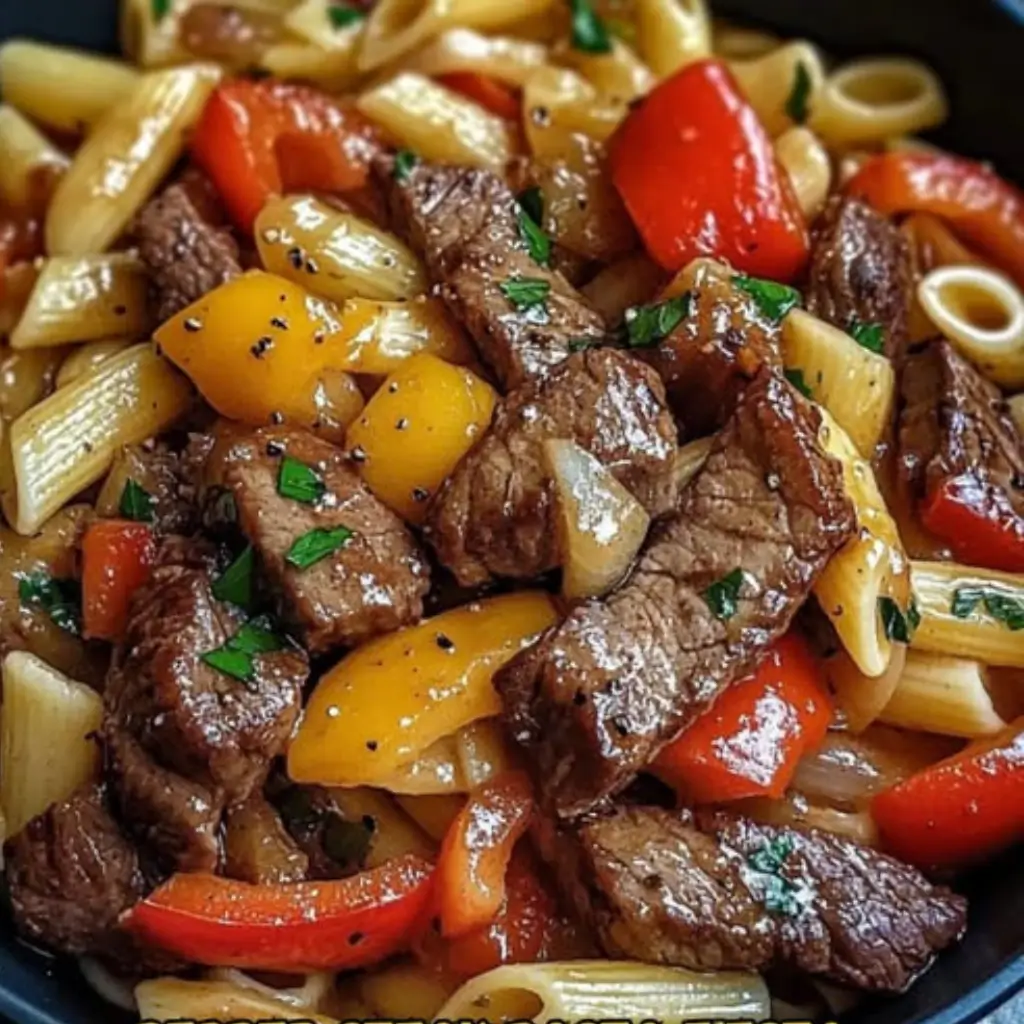 Pepper Steak Pasta 