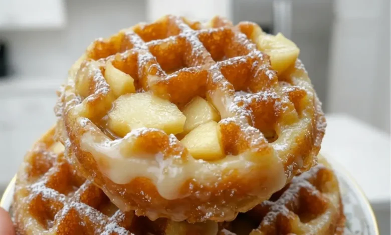 Apple Fritter Waffle Donuts
