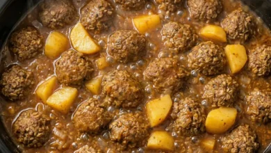 Slow Cooker Salisbury Steak and Potatoes