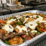 Shrimp & Steak Fajita Bowl with Creamy Sauce