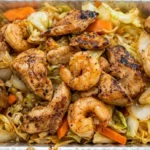 Hibachi Chicken & Shrimp Cabbage Bowl Recipe