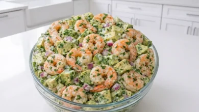 Shrimp and Avocado Salad with Creamy Dressing