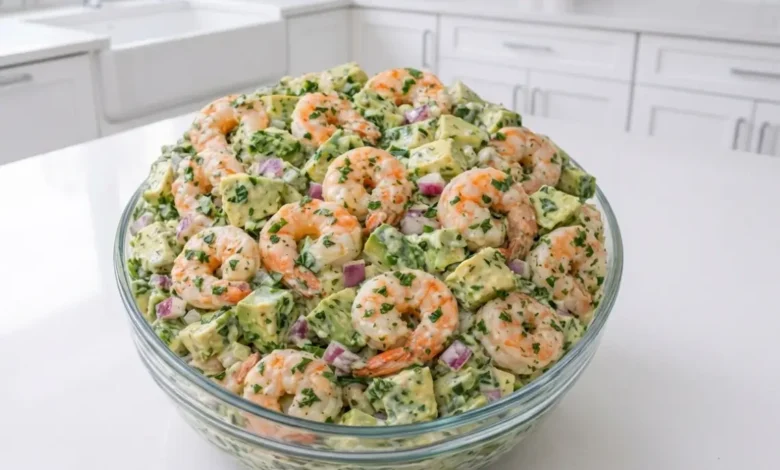 Shrimp and Avocado Salad with Creamy Dressing