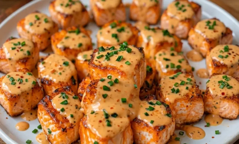 Crispy Bang Bang Salmon Bites Recipe