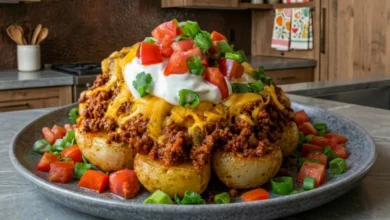 Taco Loaded Baked Potatoes