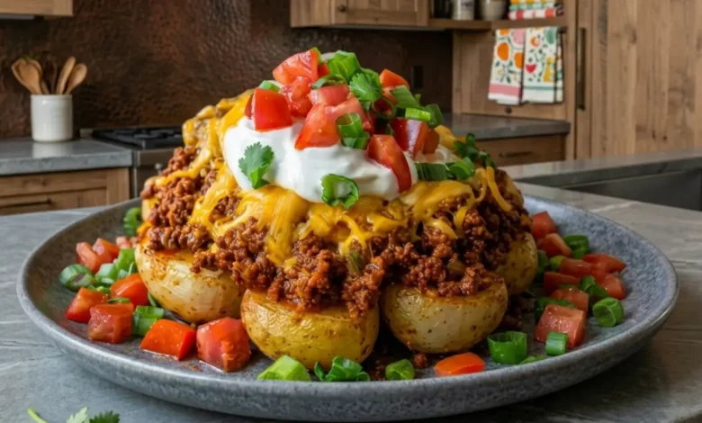 Taco Loaded Baked Potatoes