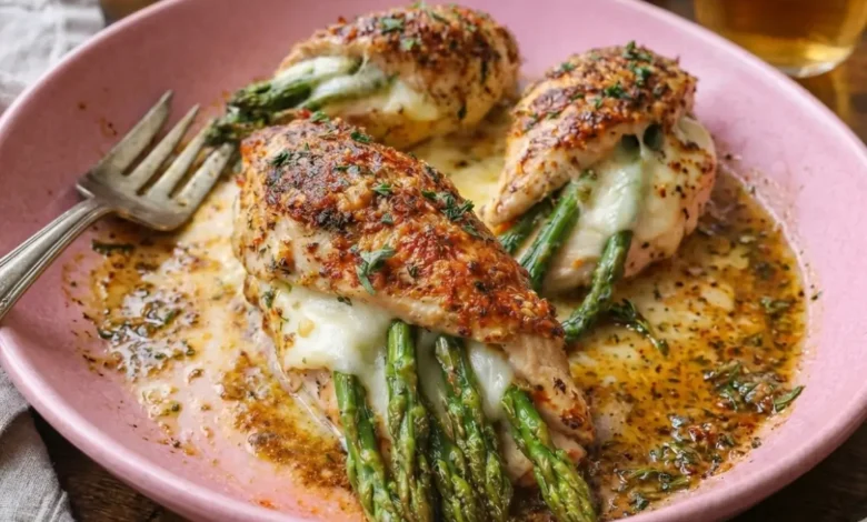 Asparagus Stuffed Chicken Breast