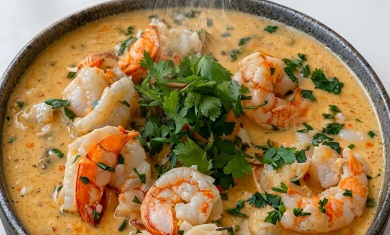 Creamy Crab & Shrimp Seafood Bisque