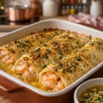 Creamy Garlic Parmesan Shrimp Roll-Ups Recipe