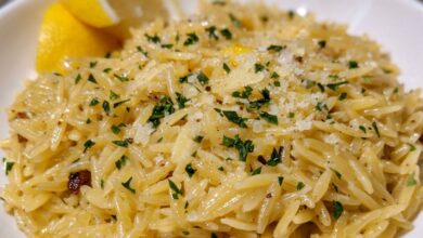 Lemon Garlic Orzo