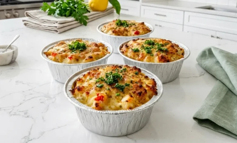 Crab Imperial with Old Bay Breadcrumb Gratin