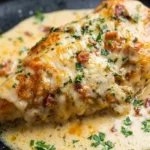 Smothered Cheesy Sour Cream Chicken