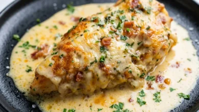 Smothered Cheesy Sour Cream Chicken