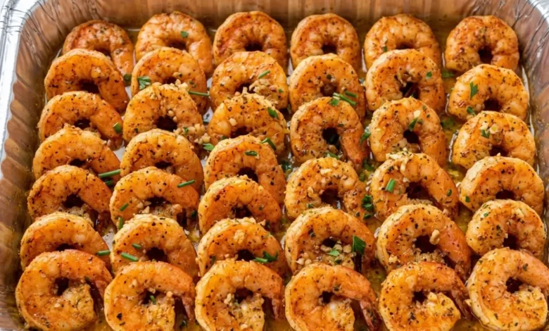 Air Fryer Garlic Butter Shrimp Recipe Card
