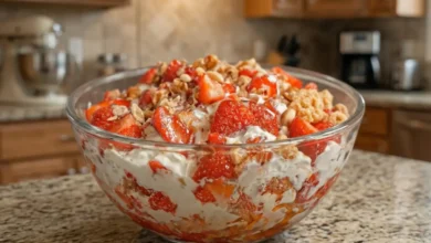 Strawberry Crackle Salad