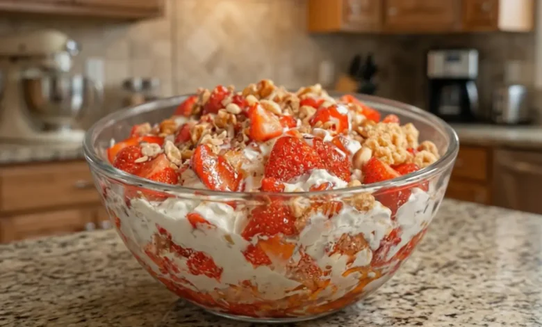 Strawberry Crackle Salad