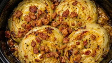 slow cooker cabbage and bacon