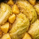 slow cooker cabbage and potatoes in a savory broth