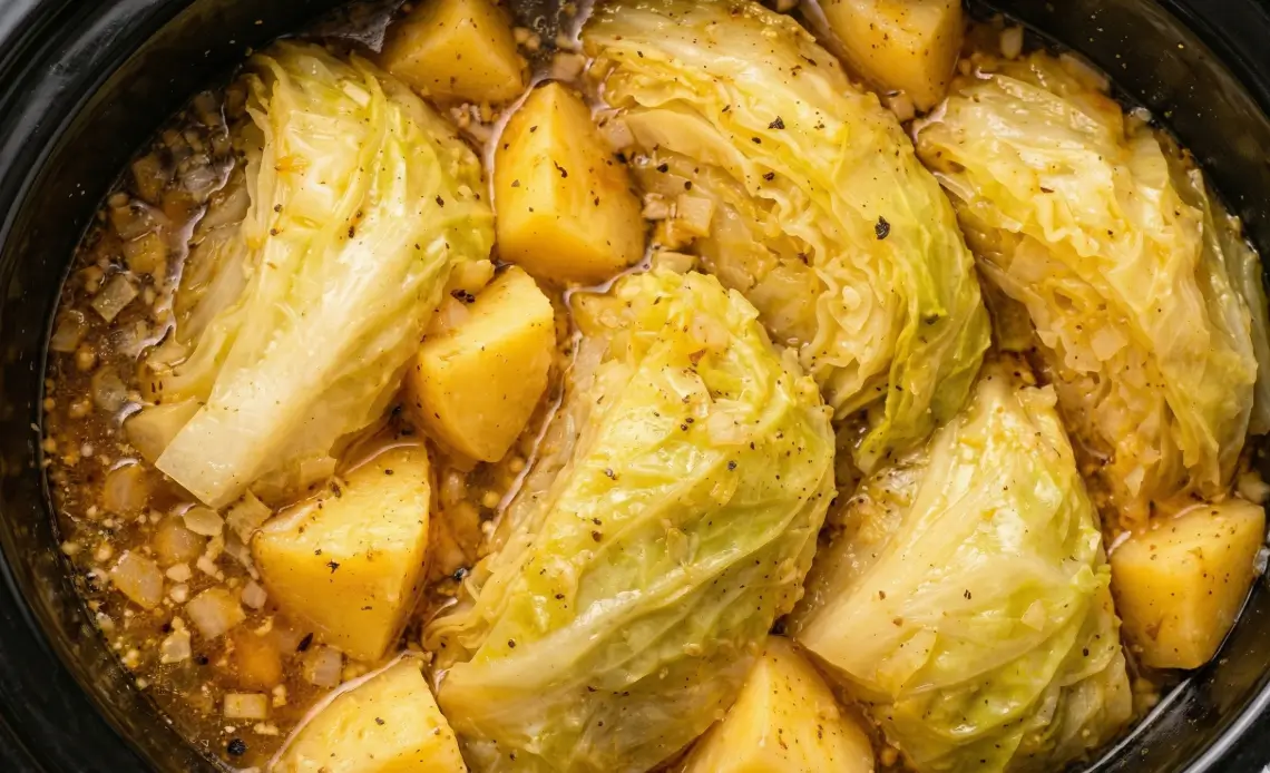 Slow Cooker Cabbage and Potatoes