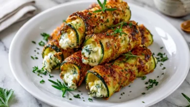 Stuffed Zucchini Rolls