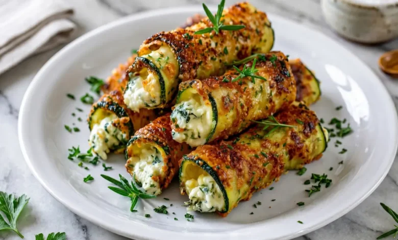 Stuffed Zucchini Rolls