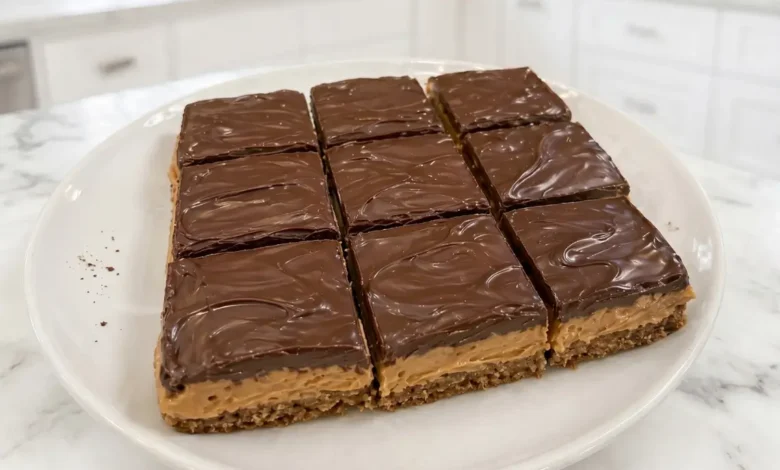 No-Bake Buckeye Bars