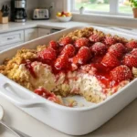 Strawberry Cheesecake Dump Cake