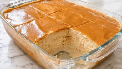 No-Bake Cookie, Cream and Caramel Dessert