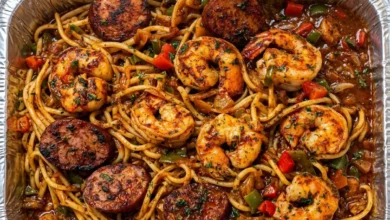 Cajun Shrimp and Sausage Pasta