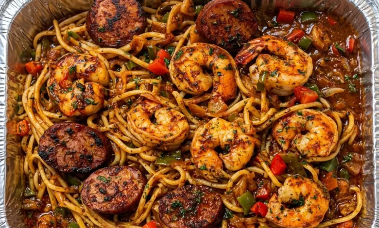 Cajun Shrimp and Sausage Pasta