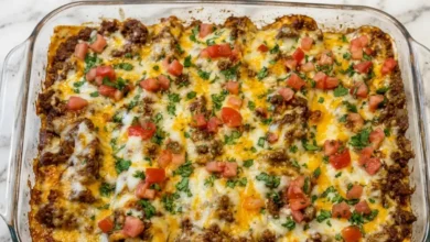 Cheesy Baked Burrito Casserole Easy Family Dinner
