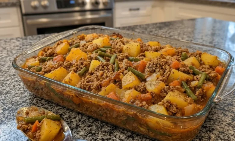 Hobo Ground Beef Casserole Easy Family Dinne