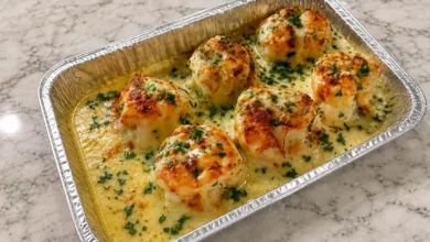 Creamy Garlic Butter Baked Shrimp