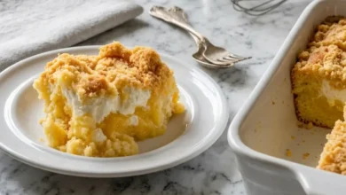 Lemon Cream Cheese Dump Cake
