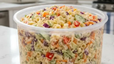 Creamy Coleslaw Pasta Salad