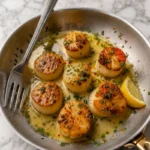 Garlic Butter Baked Scallops