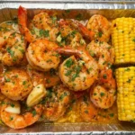 Garlic Butter Shrimp Boil Tray