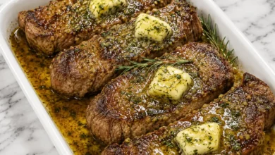 Juicy Garlic Butter Steak