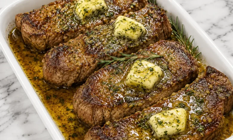 Juicy Garlic Butter Steak